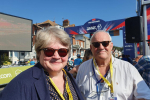 Therese and Steve Wiles on the Tour of Britain startline