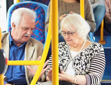 Older people on the bus
